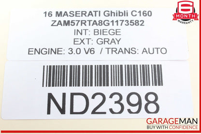 14-24 Maserati Ghibli Quattroporte Left Turbocharger Turbo Charger Manifold OEM