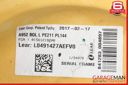 17-22 Alfa Romeo Giulia Rear Left Side Seat Bolster Cushion Red OEM