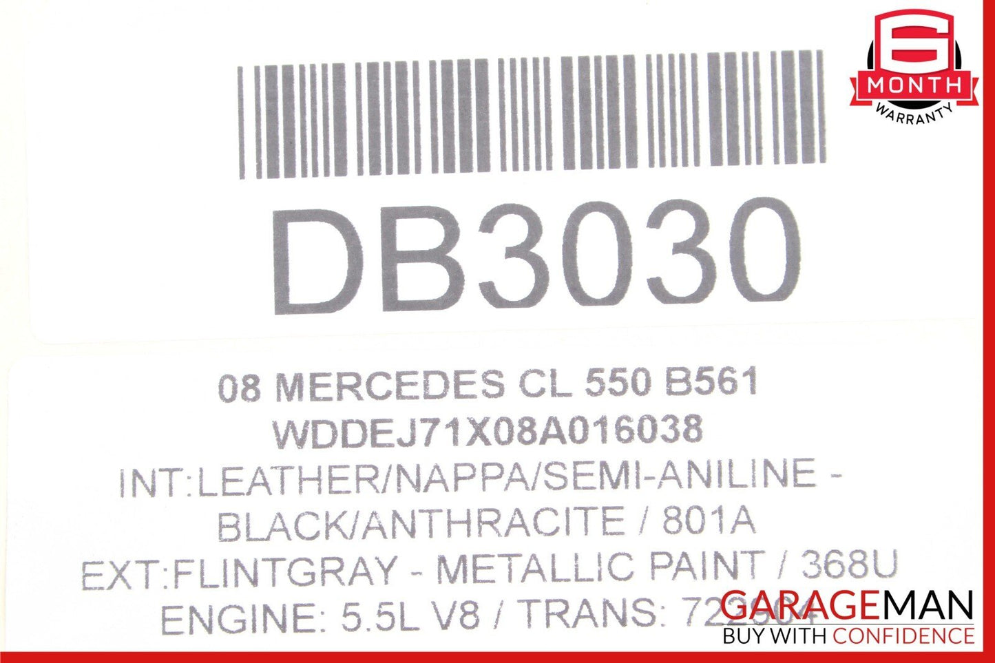 07-10 Mercedes W216 CL550 5.5L Fuel Gas Tank Reservoir Filler Neck Assembly OEM