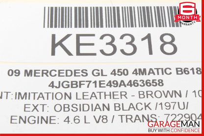 03-12 Mercedes GL450 GL350 CLS550 E320 Front Left Side Seat Control Module