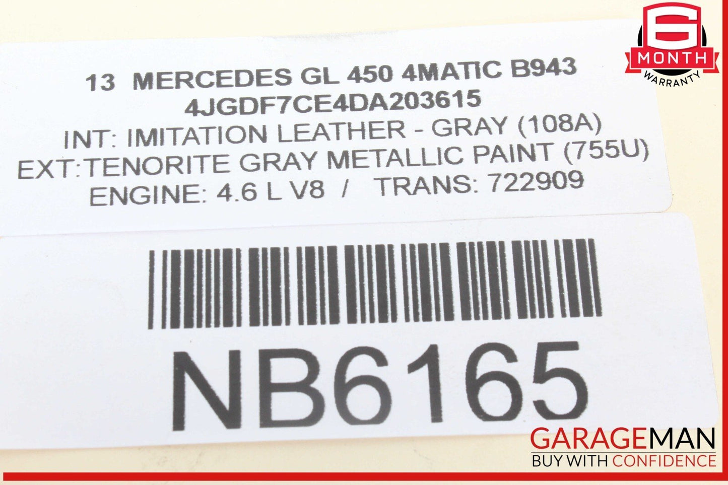 11-20 Mercedes X166 GL450 4MATIC S550 High Pressure Fuel Pump Line Set OEM