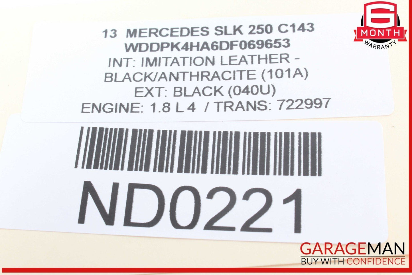 12-20 Mercedes R172 SLK250 SLK300 Rear 3rd Third Brake Stop Light Lamp OEM
