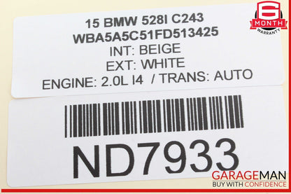 11-16 BMW 528i 535i 550i F10 Steering Column Shroud Lower Trim Cover Panel OEM