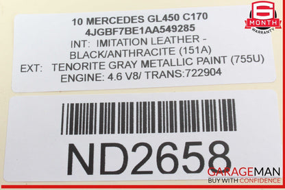 06-12 Mercedes X164 GL450 GL550 Trunk Tailgate Hydraulic Pump Motor Cylinder