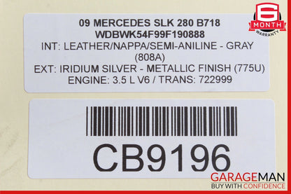 05-11 Mercedes R171 SLK300 Rear Right Side Spindle Knuckle Hub Bearing OEM