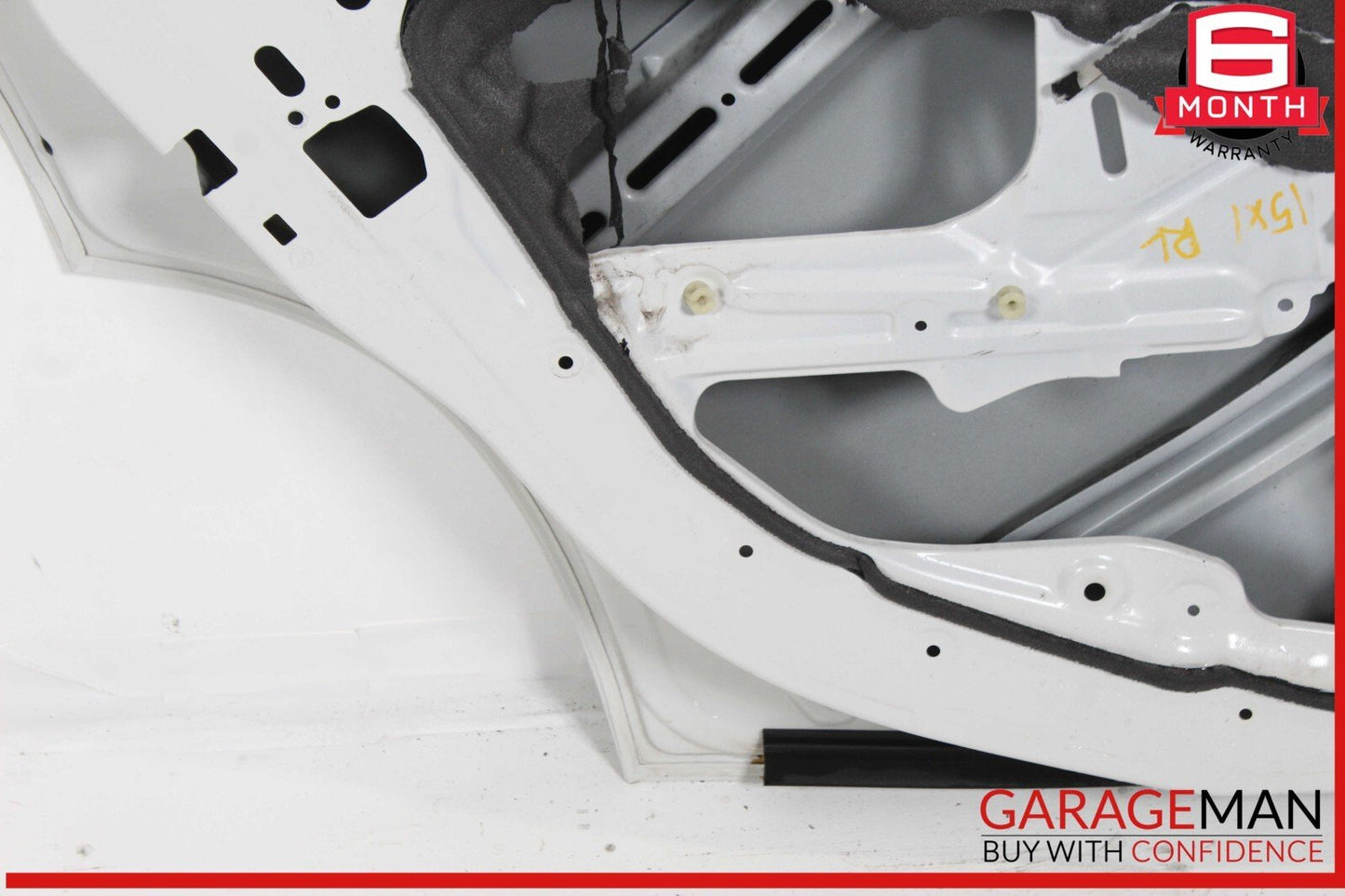 12-15 BMW X1 Rear Left Driver Side Door Shell White OEM