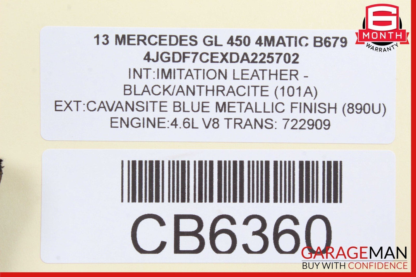 12-19 Mercedes X166 GL450 ML550 Front Right Passenger Side Upper Control Arm OEM