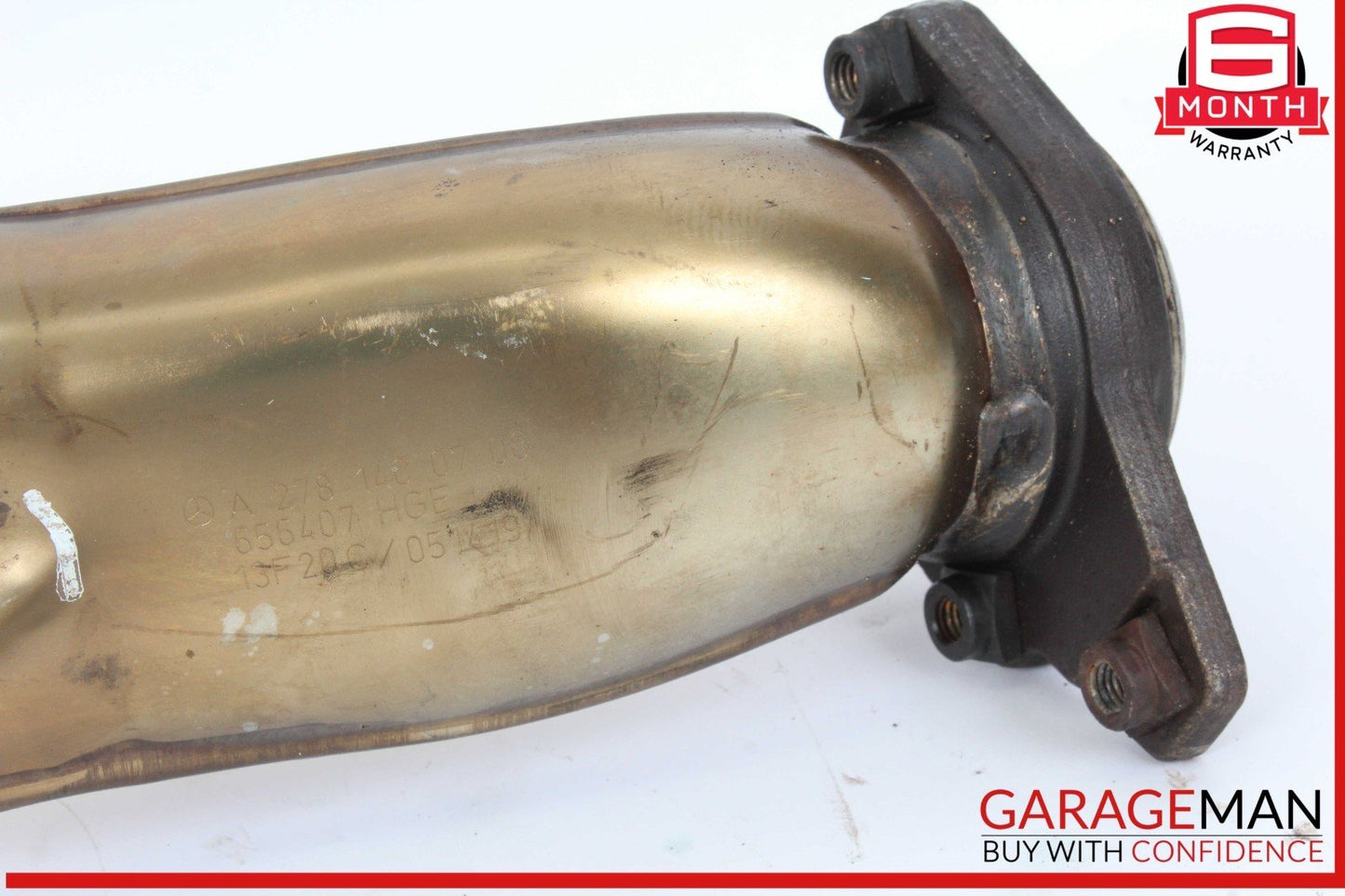 12-19 Mercedes X166 GL450 4MATIC Engine Exhaust Front Pipe Left Side OEM
