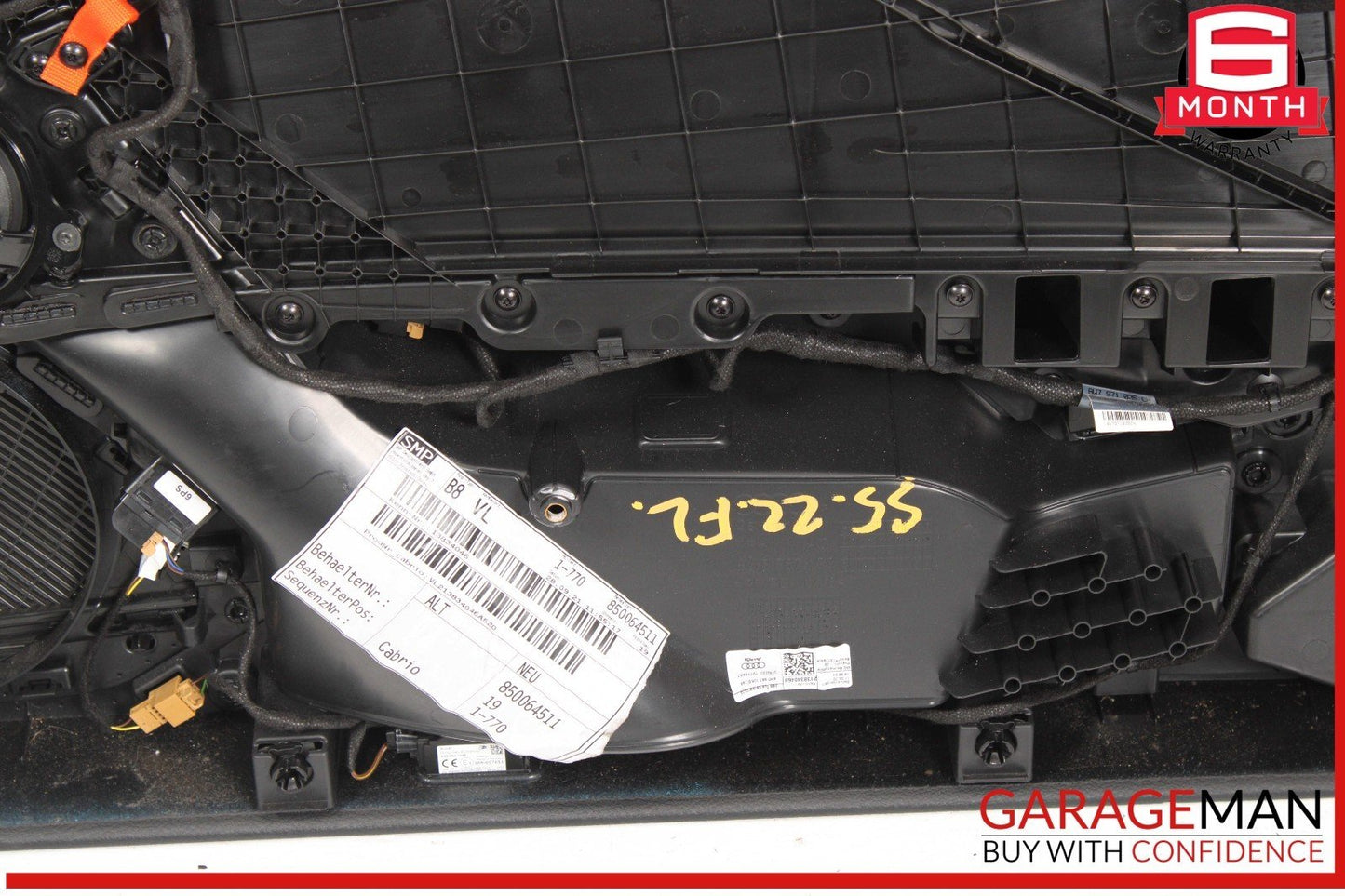 18-24 Audi S5 A5 RS5 Front Left Door Panel Trim Leather / Suede Black OEM