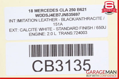 14-18 Mercedes W117 CLA250 Center Console Storage Climate Control Trim Bezel