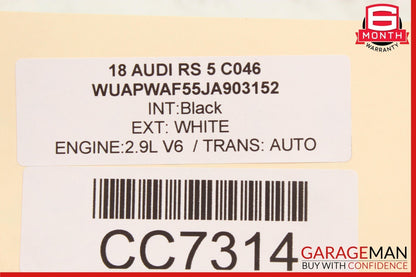 18-24 Audi RS5 Rear Bumper Reinforcement Bar Assembly OEM