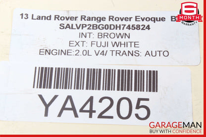 12-19 Land Rover Range Rover Evoque Rear Left Spindle Knuckle Hub Bearing Assy