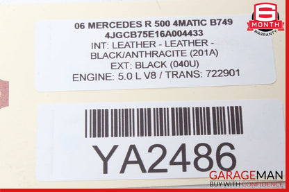 06-07 Mercedes W251 R500 R350 Instrument Cluster Speedometer 2515401748 OEM