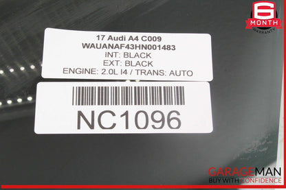 17-24 Audi A4 Front Left Driver Side Door Window Glass 8W0845201 OEM