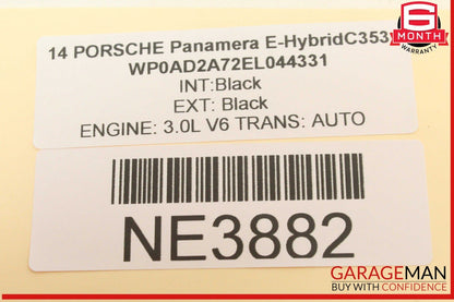 10-16 Porsche Panamera 970 E-Hybrid Right Passenger Side Exterior Door Handle