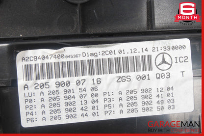 15-18 Mercedes W205 C300 Speedometer Odometer Instrument Cluster Gauge OEM