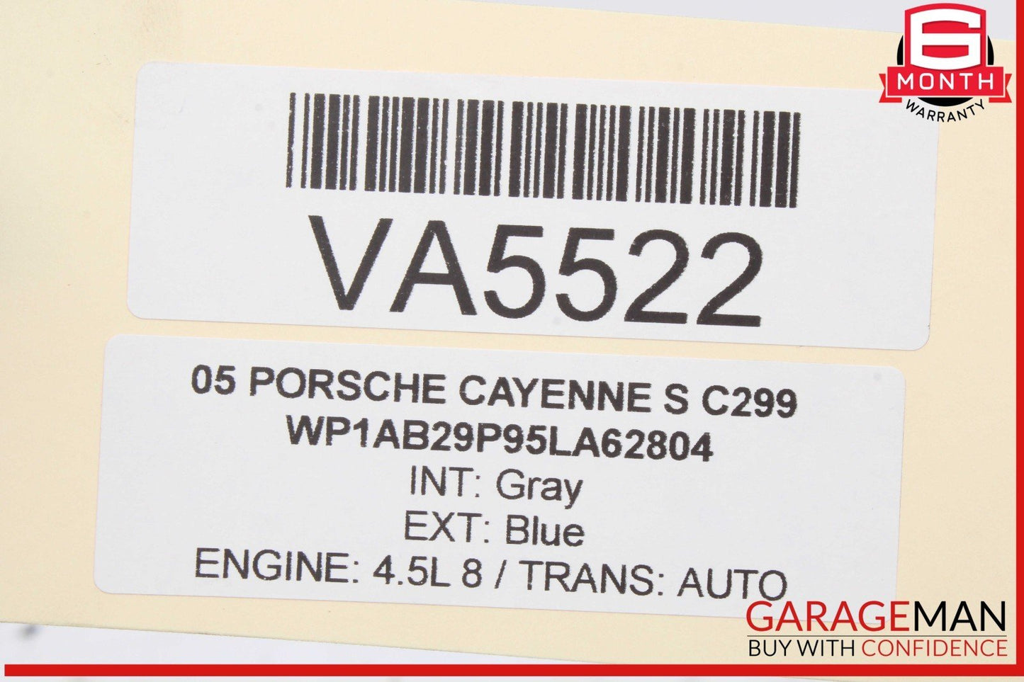 03-10 Porsche Cayenne S 955 957 Front Prop Propeller Drive Axle Shaft Driveshaft