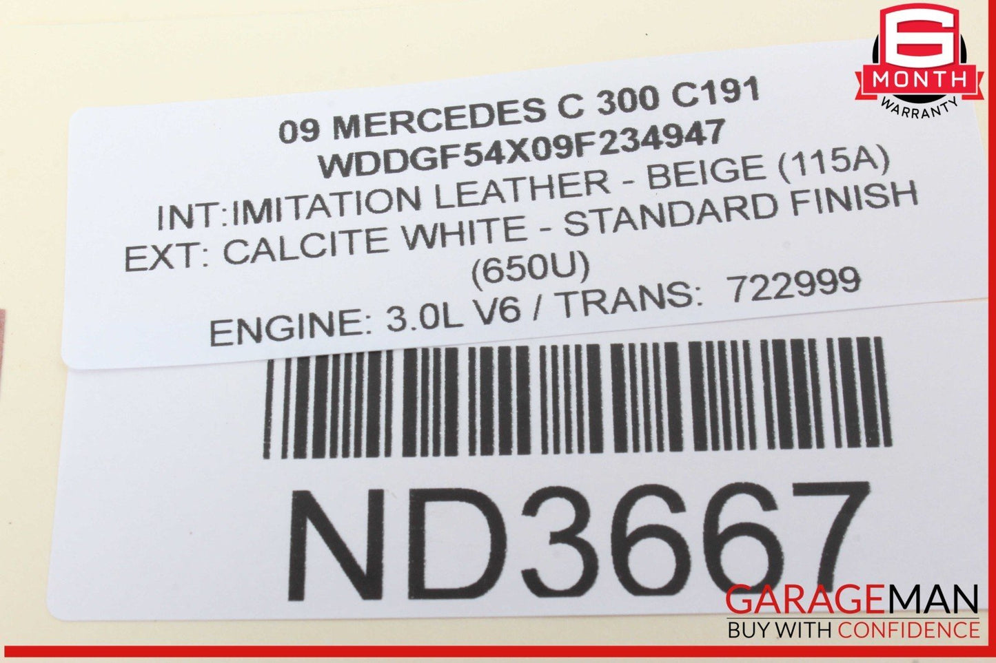 08-17 Mercedes W204 C300 E350 Trunk Lid Latch Lock Actuator 2047500261 OEM
