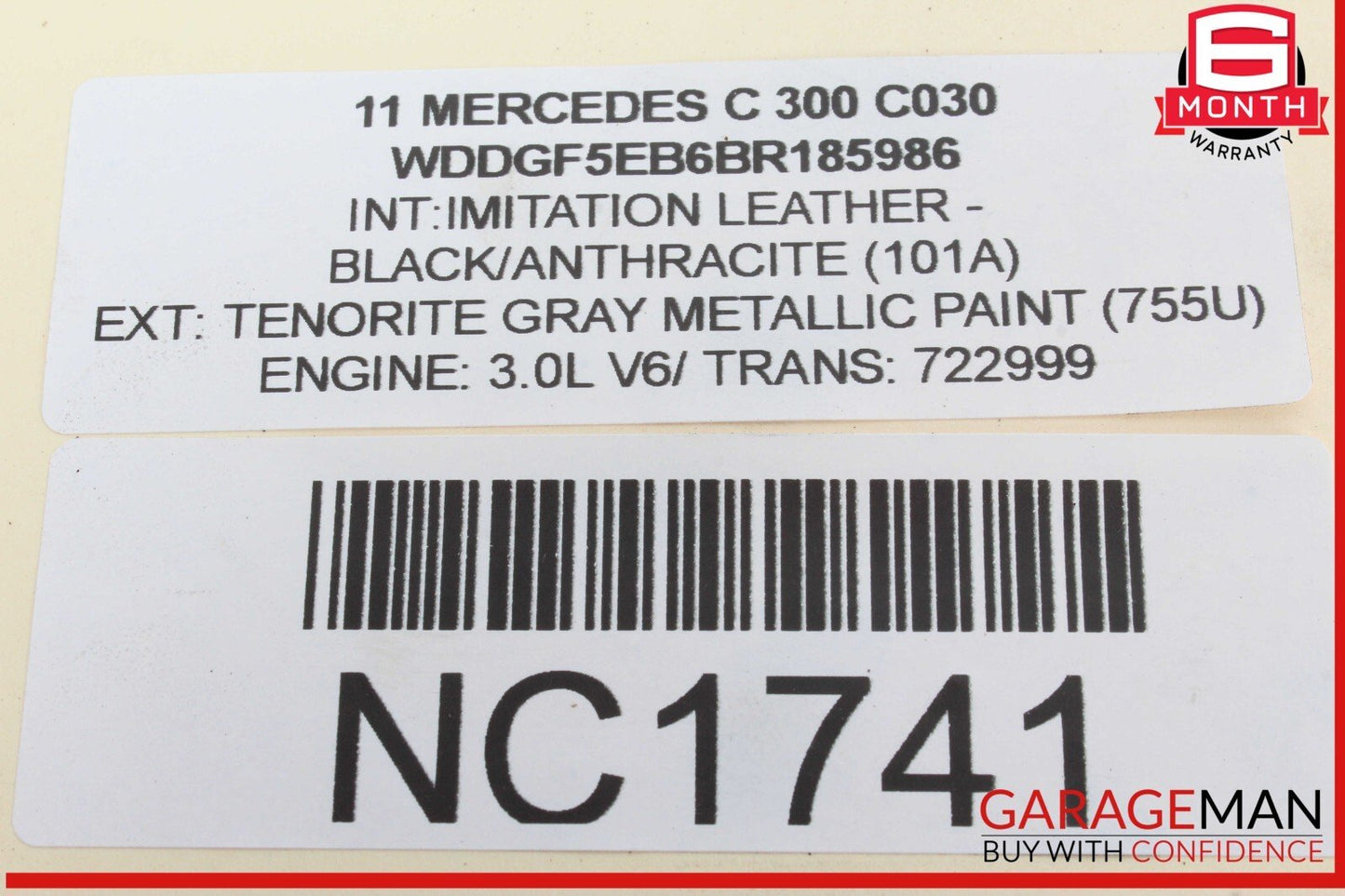 08-17 Mercedes W204 C300 C350 Trunk Lid Latch Lock Actuator 2047500185 OEM