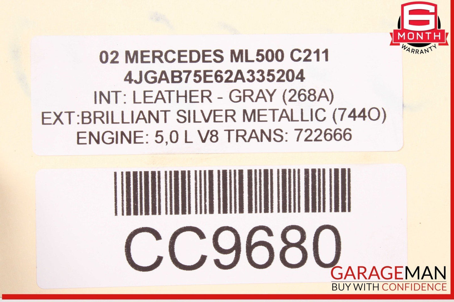 98-05 Mercedes W163 ML500 ML320 Front Diff Differential Axle Carrier OEM