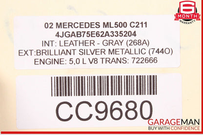 98-05 Mercedes W163 ML500 ML320 Front Diff Differential Axle Carrier OEM