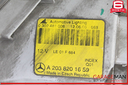 05-07 Mercedes W203 C230 Front Right Passenger Side Headlight Lamp Halogen OEM