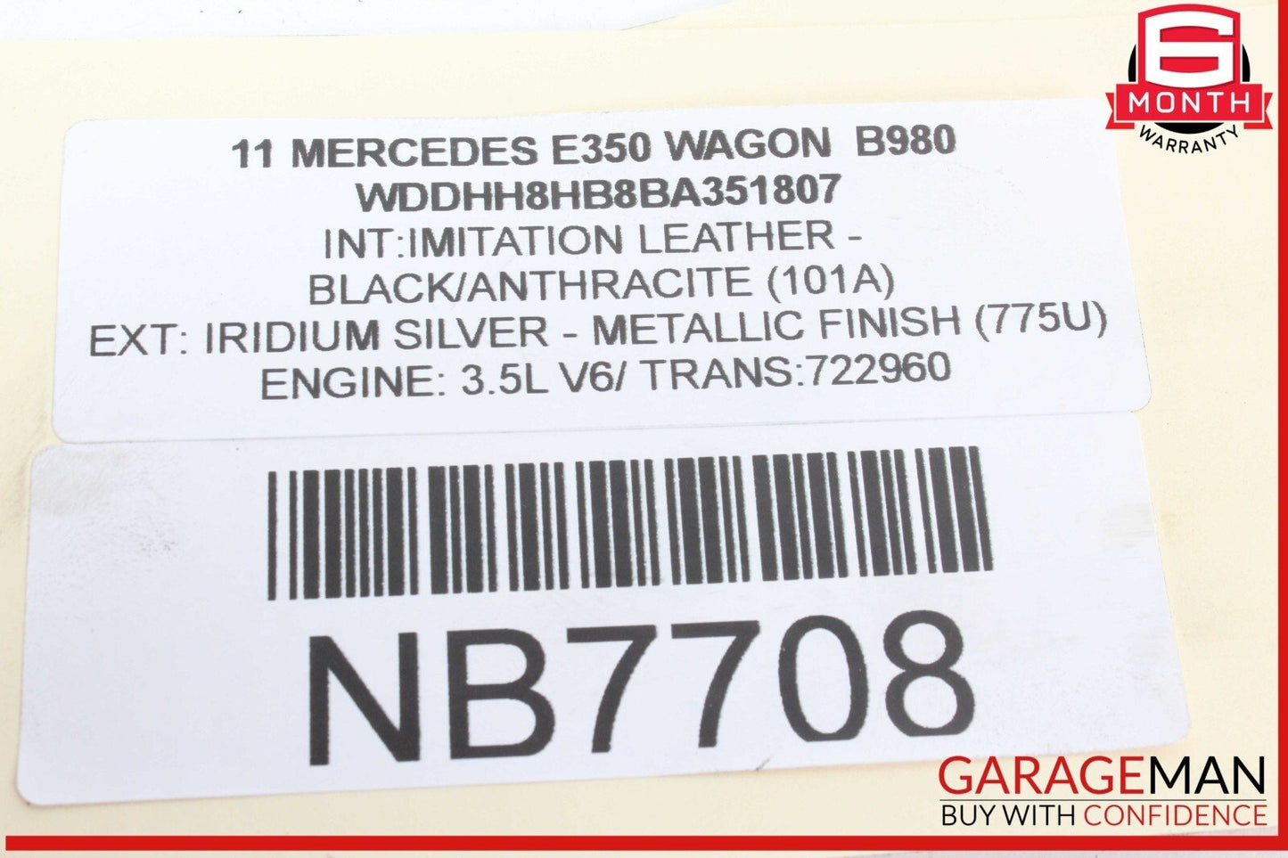 06-13 Mercedes W212 E350 Wagon Left Side Engine Motor Cylinder Head Valve Cover