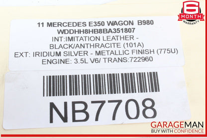 06-13 Mercedes W212 E350 Wagon Left Side Engine Motor Cylinder Head Valve Cover