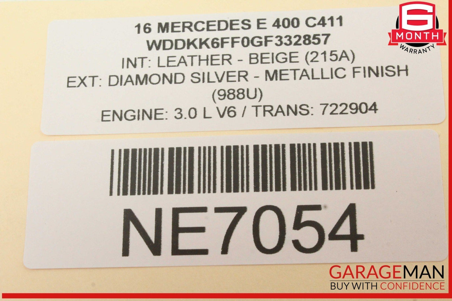 10-20 Mercedes W207 E400 Front Left Side Window Regulator Motor 2078200542 OEM