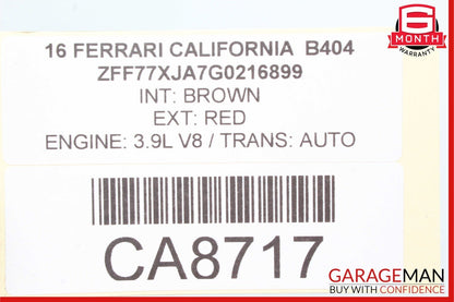 15-18 Ferrari California T Servo Power Brake Booster Master Cylinder Reservoir