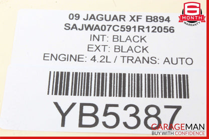 09-11 Jaguar XF XFR Dashboard Instrument Panel Wood Trim 8X23045K16AB OEM