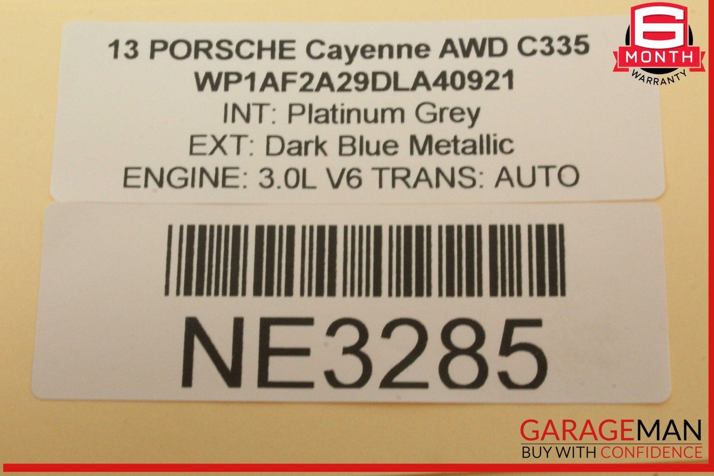 11-18 Porsche Cayenne 958 AWD Front Right Passenger Side Window Regulator Motor
