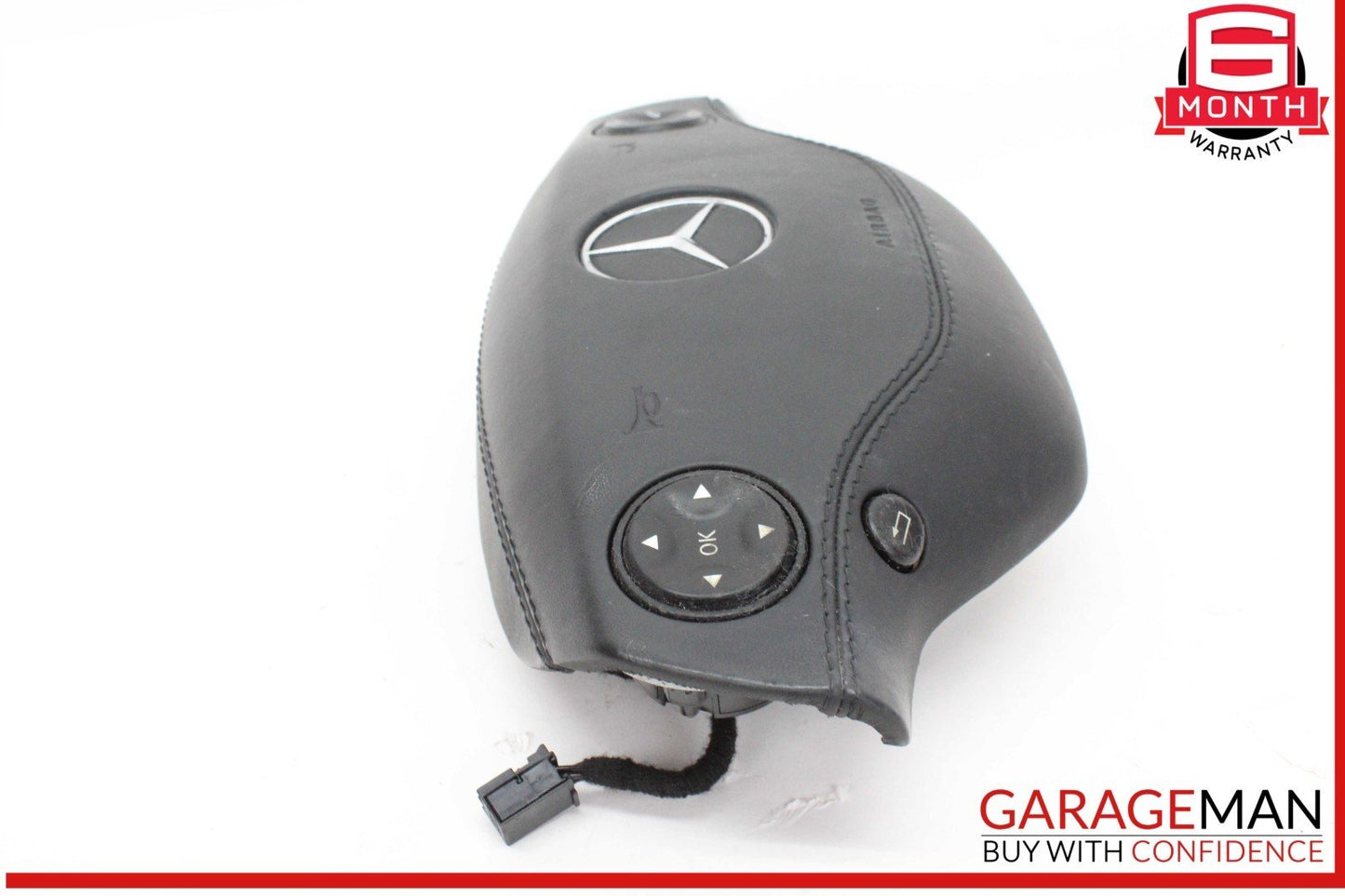 07-10 Mercedes W221 S550 CL550 Steering Wheel Airbag Air Bag Black OEM