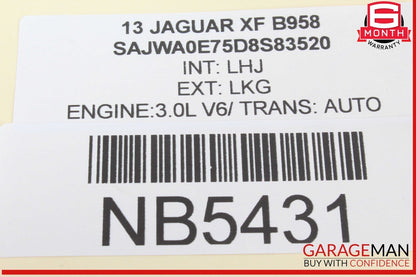 12-15 Jaguar XF XFR X250 Rear Right Passenger Side Inner Tail Light Lamp OEM
