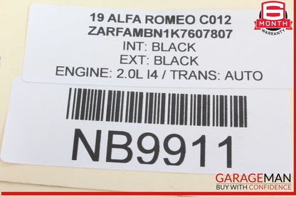 17-22 Alfa Romeo Giulia Center Air Dash AC A/C Heater Vent Black 1561382370 OEM