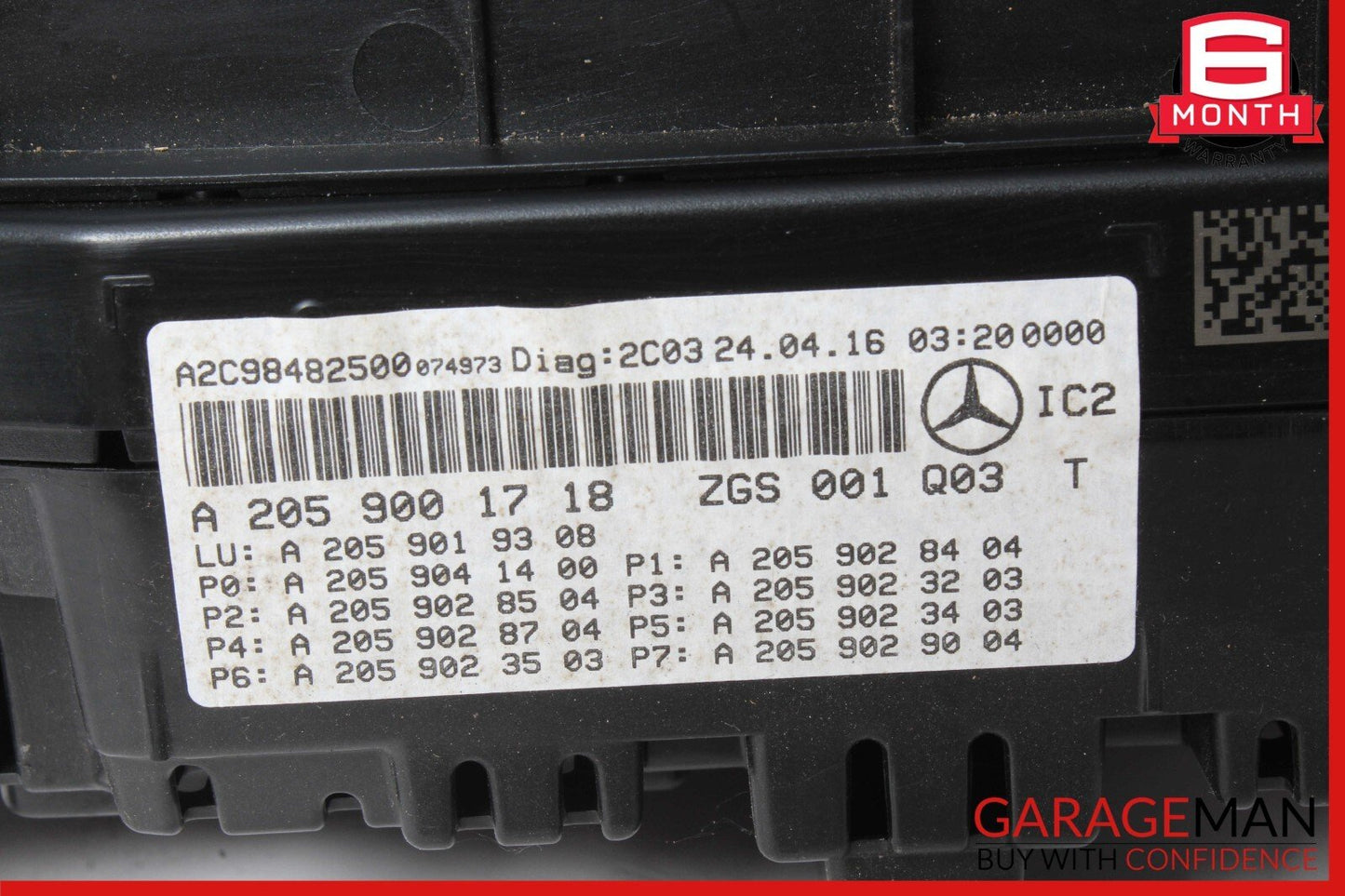 15-18 Mercedes W205 C300 Speedometer Odometer Instrument Cluster Gauge OEM