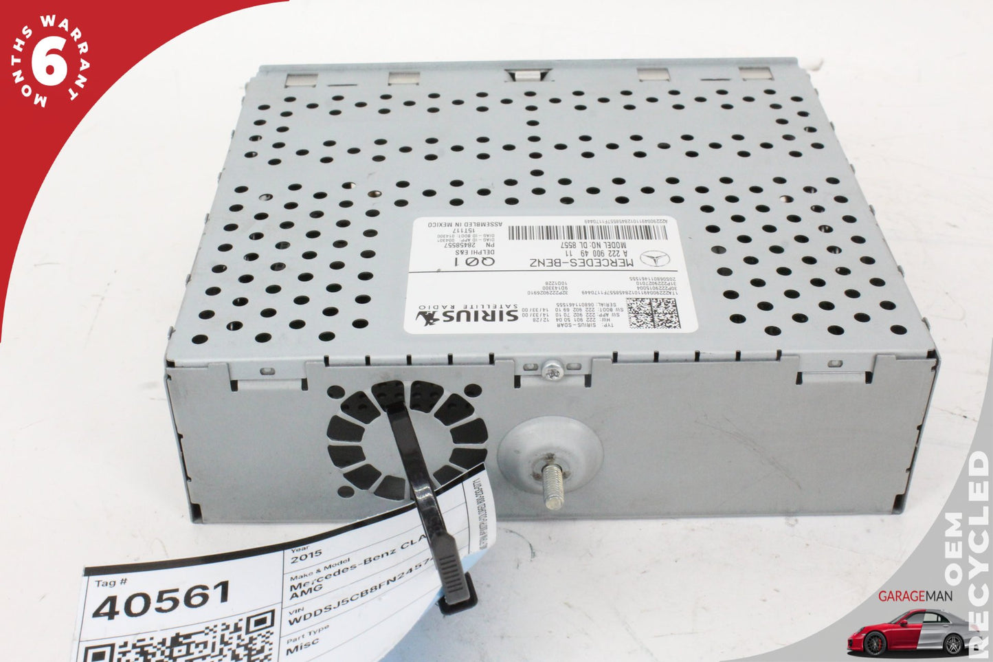 2015-2020 Mercedes W117 CLA45 AMG Sirius Satellite Radio Receiver 2229004911 OEM