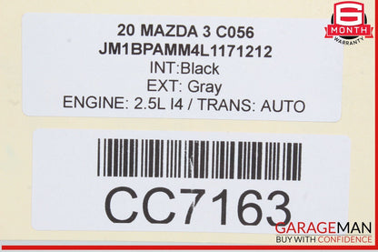 19-23 Mazda 3 FWD Rear Suspension Crossmember Subframe Axle Beam Assembly OEM