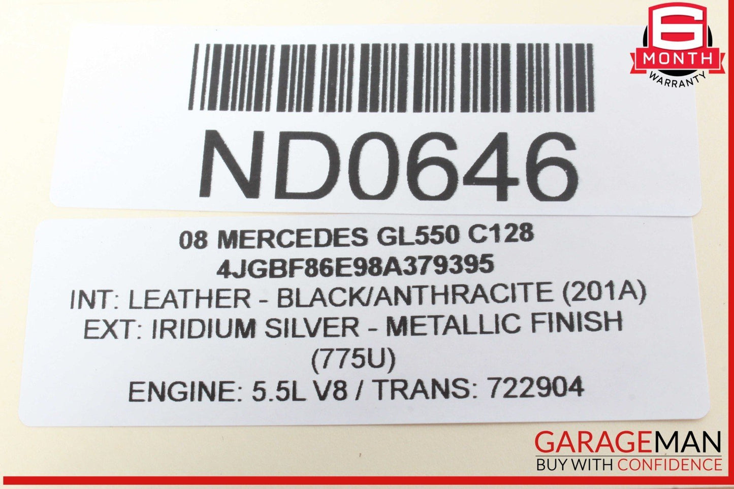 06-12 Mercedes X164 GL550 GL450 Rear AC Heater Climate Control Vent Switch Trim