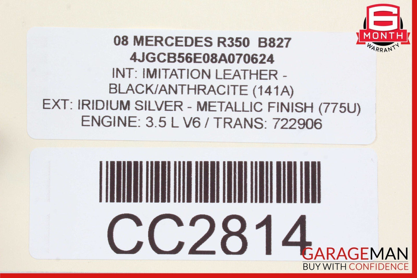 06-10 Mercedes W251 R320 R350 R500 Front Reinforcement Bar Radiator Support OEM