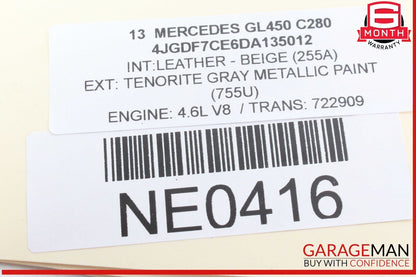 12-19 Mercedes X166 GL450 Front Left Driver Side Spindle Knuckle Hub OEM