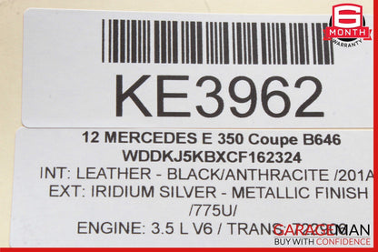 10-18 Mercedes W212 E550 E400 CLS63 AMG Rear SAM Module Relay Fuse Box Assy