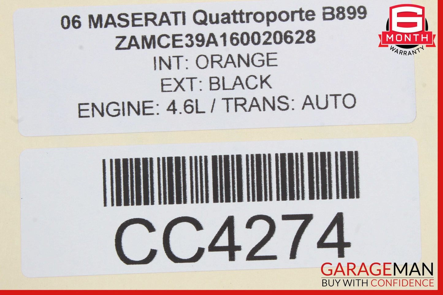 03-08 Maserati Quattroporte M139 Rear Right Side Lower Bottom Seat Cushion OEM