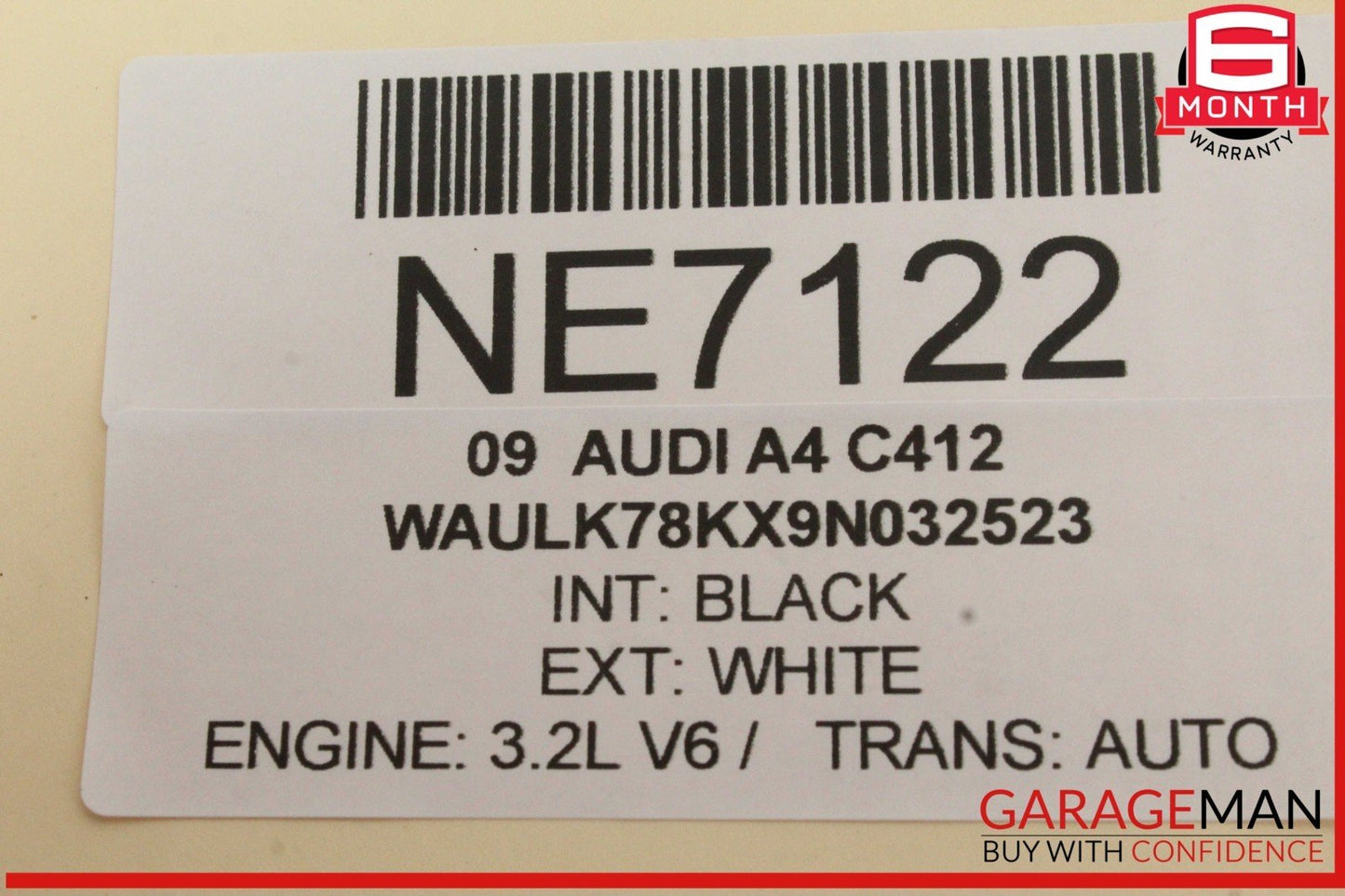 09-16 Audi A4 A5 S4 S5 Rear Right Side Window Regulator Motor 8K0959802 OEM