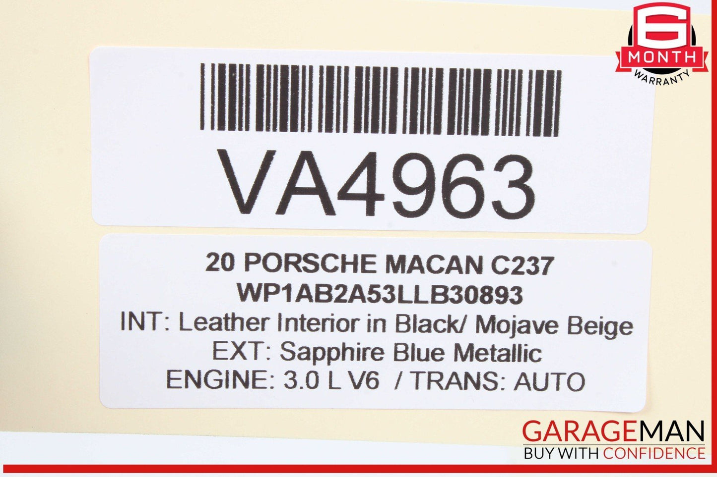 18-23 Porsche Macan 95B S4 S5 SQ5 3.0L Engine Left Side Exhaust Camshaft OEM