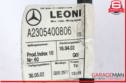 03-08 Mercedes R230 SL500 Frame Floor Wiring Wire Cable Harness 2305409806 OEM