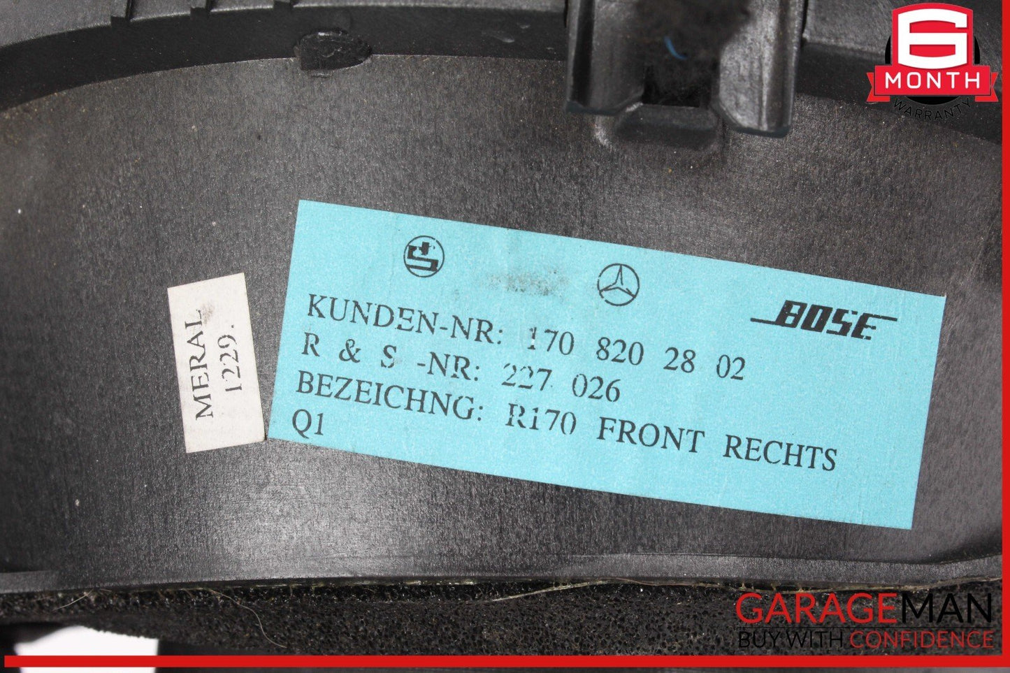 97-04 Mercedes R170 SLK230 Front Right & Left Side Door Sound Speaker Set OEM