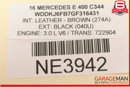 14-16 Mercedes W207 E400 Front Left Door Rear View Mirror w/ Blind Spot & Camera