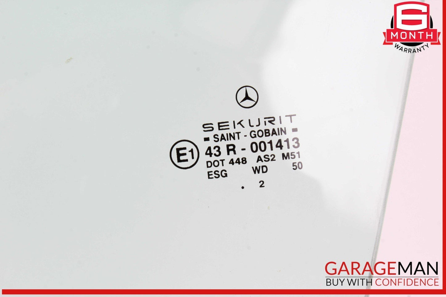 03-12 Mercedes R230 SL500 SL55 AMG Front Left Driver Side Door Window Glass OEM