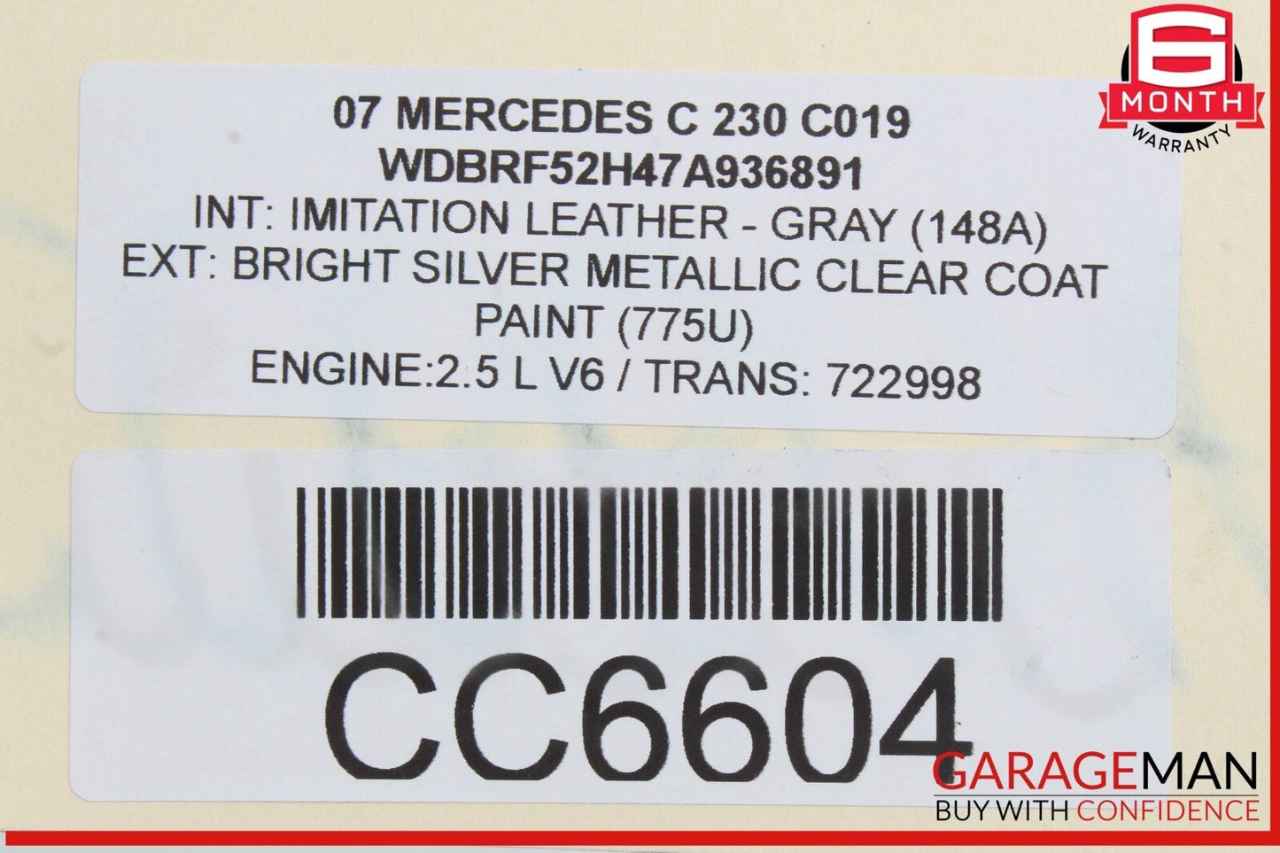 05-09 Mercedes W203 C230 C350 CLK350 Engine Radiator Cooling Fan Motor OEM